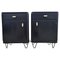 Art Deco Black Nightstands, Former Yugoslavia, 1930s, Set of 2, Image 1