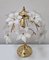 Hollywood Regency Tischlampe aus Muranoglas mit Blumenmuster, Italien, 1970er 7