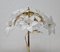 Hollywood Regency Murano Glass Floral Table Lamp, Italy, 1970s 5