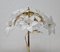 Lámpara de mesa Hollywood Regency floral de cristal de Murano, Italia, años 70, Imagen 5