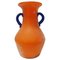 Orange Murano Glass Scavo Vase by Carlo Moretti, Italy, 1970s, Image 1