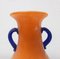 Orange Murano Glass Scavo Vase by Carlo Moretti, Italy, 1970s 4