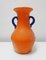 Vase Scavo en Verre de Murano Orange par Carlo Moretti, Italie, 1970s 2