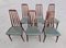 Eva Chairs in Rosewood attributed to Niels Koefoed, Denmark, 1960s, Set of 6, Image 2