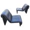 Postmodern Leather Lounge Chair in style of Etienne Fermigier, Switzerland, 1978, Image 1