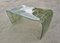 Green Bubble Glass Waterfall Coffee Table attributed to Fontana Arte, Italy, 1970s 5