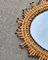 Mid-Century Modern Sunburst Mirror with Bamboo Frame, Italy, 1960s, Image 5