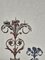 Antique Baroque Wrought Iron 3-Arm Candelabra with Fresco of Saint Joseph, Image 3