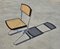 Sillas de comedor estilo Bauhaus con asientos de caña, Italia, años 70. Juego de 6, Imagen 7