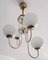 Mid-Century Modern Chandelier with Opaline Glass Balls, Italy, 1960s, Image 3