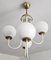 Mid-Century Modern Chandelier with Opaline Glass Balls, Italy, 1960s 10