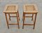 Bar Stools with Danish Paper Cord Seats in the style of Hans J. Wegner, 1960s, Set of 2 3