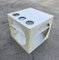 Space Age Cube Bar or Side Table in Off-White, West Germany, 1970s, Image 5