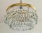 Small Hollywood Regency Chandelier with Mini Teardrop Crystals, Austria, 1940s, Image 4