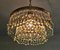 Lampadario Hollywood Regency piccolo con cristalli a goccia, Austria, anni '40, Immagine 7