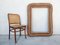 Großer Mid-Century Modern Spiegelrahmen aus handgewebtem Rattan, Italien, 1960er 3