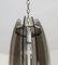 Glass Pendant Light in Chrome and Smoked Glass in the style of Fontana Arte, Italy, 1970s, Image 6