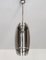 Glass Pendant Light in Chrome and Smoked Glass in the style of Fontana Arte, Italy, 1970s 3