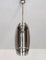 Glass Pendant Light in Chrome and Smoked Glass in the style of Fontana Arte, Italy, 1970s, Image 3