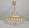 Mid-Century Modern Crystal and Brass Chandelier attributed to Bakalowits, Austria, 1960s, Image 9