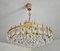 Mid-Century Modern Crystal and Brass Chandelier attributed to Bakalowits, Austria, 1960s 3