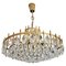 Mid-Century Modern Crystal and Brass Chandelier attributed to Bakalowits, Austria, 1960s, Image 1