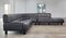 Anthracite Gray Leather DS-18 Modular Sofa attributed to de Sede, Switzerland, 1980s, Set of 3 4