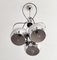 Space Age 3-Arm Chrome Eyeball Pendant Light, Italy, 1970s, Image 6