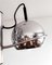 Space Age 3-Arm Chrome Eyeball Pendant Light, Italy, 1970s, Image 2