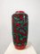 West German Pottery Floor Vase in Red and Green attributed to Scheurich, Germany, 1960s, Image 4