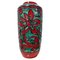 West German Pottery Floor Vase in Red and Green attributed to Scheurich, Germany, 1960s, Image 1