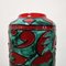 West German Pottery Floor Vase in Red and Green attributed to Scheurich, Germany, 1960s, Image 2