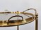 Hollywood Regency 2-Tier Bronze and Smoked Glass Bar Trolley, France, 1950s, Image 8