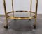 Hollywood Regency 2-Tier Bronze and Smoked Glass Bar Trolley, France, 1950s 7