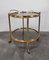 Hollywood Regency 2-Tier Bronze and Smoked Glass Bar Trolley, France, 1950s, Image 9