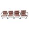 Vintage Brno Chairs Flat Bar 255 attributed to Ludwig Mies Van Der Rohe, 1960s, Set of 4 1
