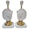 Hollywood Regency Ceramic and Brass Horse Heads Table Lamps, Austria, 1970s, Set of 2 1