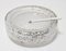 Mid-Century Modern Murano Glass Ashtray in White Bubble Glass, Italy, 1970s, Image 4