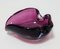 Cendrier Mid-Century Moderne en Verre Murano en Verre Violet, Italie, 1960s 2