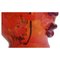 Rote Murano Glas Tischlampe mit abstraktem Gesicht, Celebration of Picasso, Italien, 1980er 7