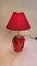 Red Murano Glass Abstract Face Table Lamp, Celebration of Picasso, Italy, 1980s 6