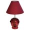 Red Murano Glass Abstract Face Table Lamp, Celebration of Picasso, Italy, 1980s, Image 2