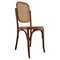 Dining Chairs in Rattan and Bentwood attributed to Mundus, Former Yugoslavia, 1970s, Set of 4 1