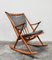 Rocking Chair Modèle 182 en Teck, Danemark attribué à Frank Reenskaug pour Bramin, Danemark, 1950s 3