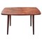 Small Mid-Century Modern Side Table with Walnut Veneer Top, Denmark, 1960s 1