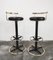 Hollywood Regency Dry Bar with Stools and Mirrored Shelf, Italy, 1980s, Set of 4 17
