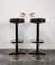 Hollywood Regency Dry Bar with Stools and Mirrored Shelf, Italy, 1980s, Set of 4 16