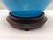 Blaue Mid-Century Tischlampe aus Keramik von Warren Kessler New York, USA, 1950er 9