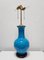 Lámpara de mesa Mid-Century de cerámica azul atribuida a Warren Kessler Nueva York, Estados Unidos, años 50, Imagen 12