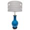 Mid-Century Blue Ceramic Table Lamp attributed to Warren Kessler New York, Usa, 1950s 1